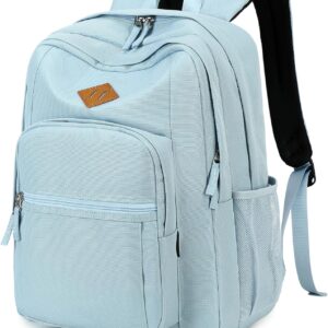 Basic Travel Backpack Water Resistant Black - Image 11