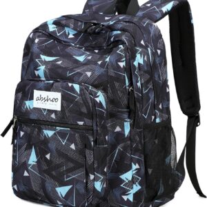 Basic Travel Backpack Water Resistant Black - Image 12