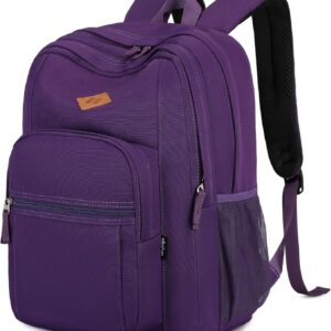 Basic Travel Backpack Water Resistant Black - Image 35