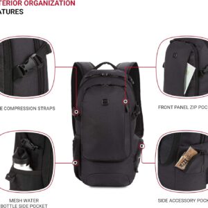 Narrow Daypack Backpack Dark Grey - Image 4