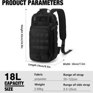 Small Tactical Backpack 18L Molle Design - Image 2