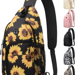 Waterproof Crossbody Sling Bag Black Medium - Image 19