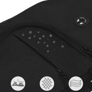 Waterproof Crossbody Sling Bag Black Medium - Image 5