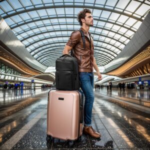 Waterproof Laptop Backpack Black 15.6 Inch - Image 6